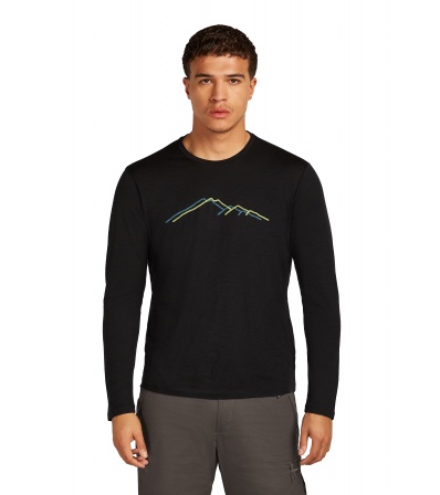 Тениска Icebreaker Merino 150 Tech Lite LS T-Shirt Rainer Ridge M's